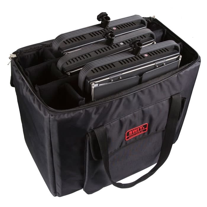 SWIT 3PCS of 70W S-2120CS 1024-LED Bi-Color LED Light w/carrying case,3 pcs tripods, power adaptor image 1