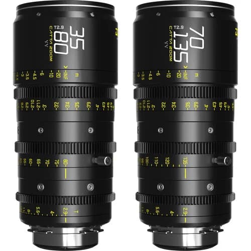 DZOFilm CATTA Ace FF 35-80 & 70-135mm T2.9 Zoom Lens Bundle (Black) image 1