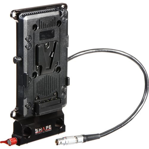 SHAPE Cheeseplate V-Mount with 15mm Rod Bloc for Canon C300 Mark II & C200 image 1