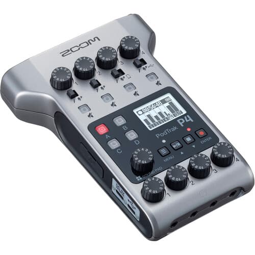 Zoom PodTrak P4 Portable Multitrack Podcast Recorder image 1