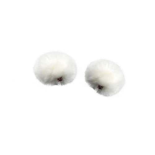 Rycote White Ristretto Lavalier Windjammer – pair image 1