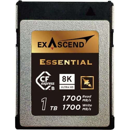 Exascend Essential CFexpress Type B Card 1TB/ Read: 1800 MB/s, Write: 1700 MB/s image 1