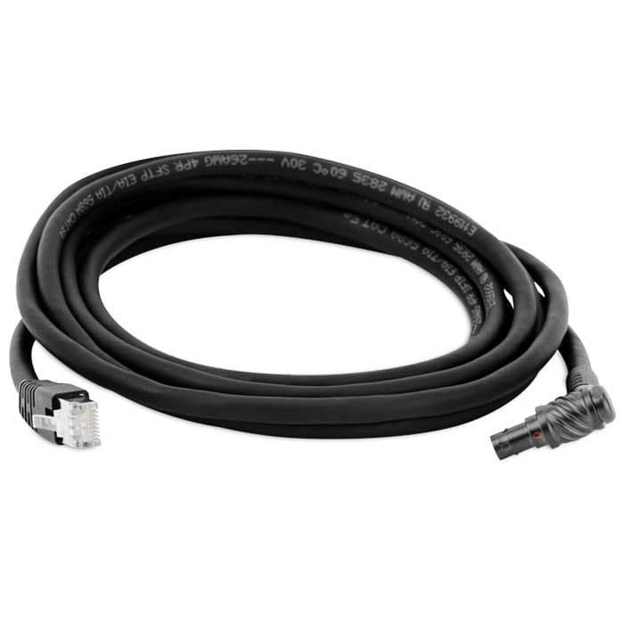 RED GIG-E RIGHT-TO-CAT5E ETHERNET CABLE (9') image 1