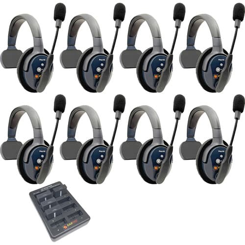 Eartec UltraLITE PRO16 ETP8S Full-Duplex Professional True Wireless Intercom System with 8 Single Headsets (2.4 GHz) image 1