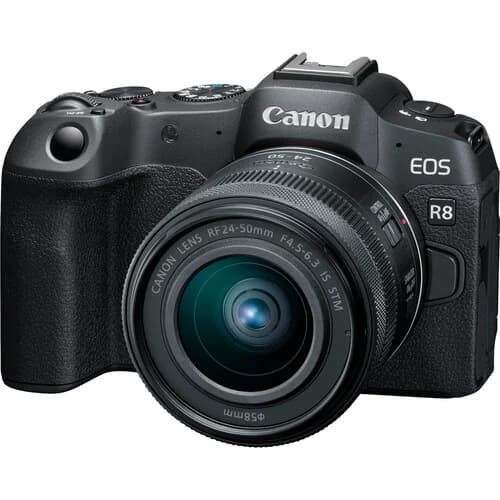 Canon EOS R8 Mirrorless Camera with RF 24-50mm f/4.5-6.3 IS STM Lens image 1