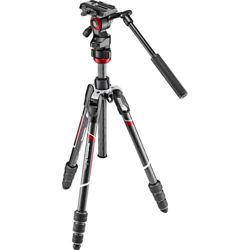 Manfrotto Befree Live Carbon Fiber Video Tripod Kit with Twist Leg Locks image 1
