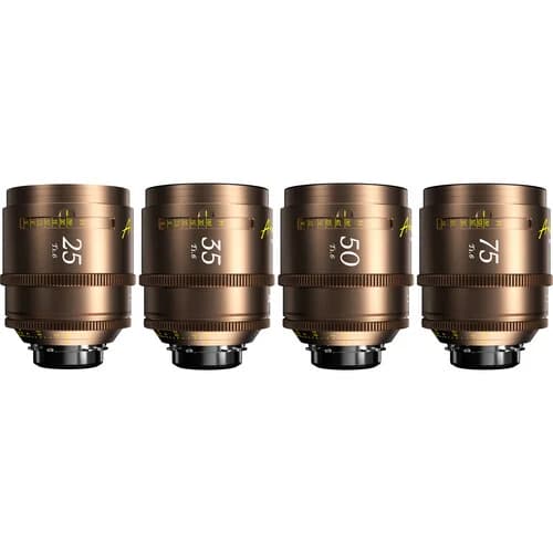 DZOFilm Arles Lustre 25/35/50/75mm T1.6 FF/VV Cinema Prime 4-Lens Kit (PL Mount) image 1