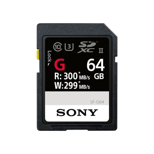 Sony 64GB SF-G Series UHS-II SDXC Memory Card Read/Write 300/299 MB/s best for 4K image 1