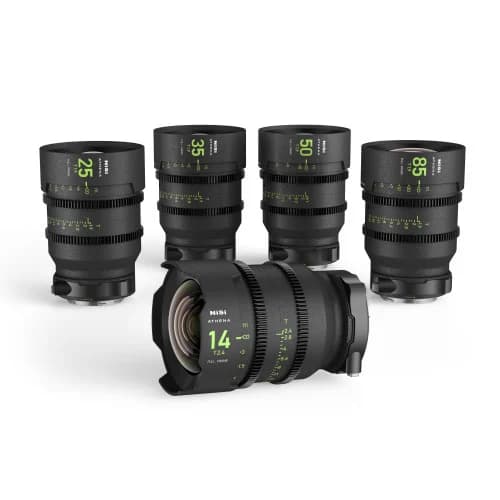 NISI ATHENA PRIME SET E-Mount 14/T2.4 - 25/T1.9 - 35/T1.9 - 50/T1.9 - 85/T1.9 image 1