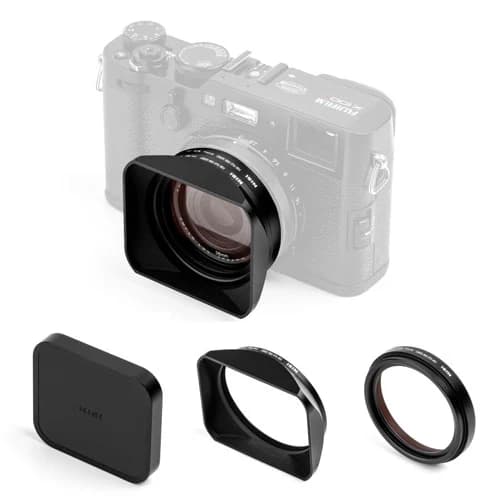 NISI Filter FOR FUJI X100 SERIES (UV Filter, Lens Hood and Cap Kit) BLACK image 1
