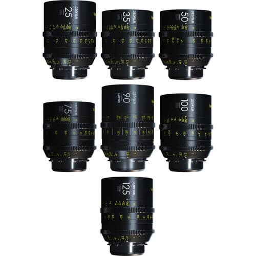 DZOFilm VESPID 7-Lens Kit B (PL Mount) 25, 35, 50, 75, 100, 125 and 90mm Macro image 1