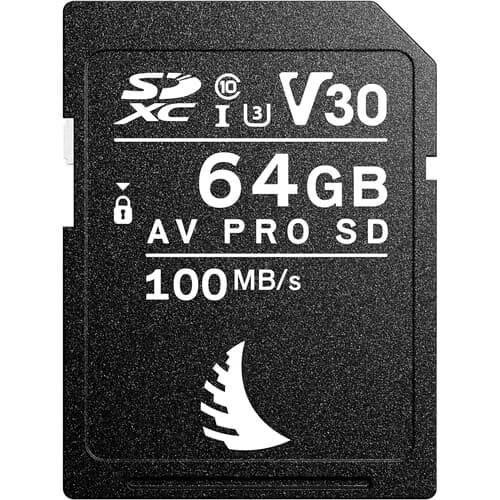 Angelbird AV PRO SD MK2 Card 64GB, UHS-I / V30 / U3 / Class 10, Read:100 MB/s Write:52 MB/s 4k image 1