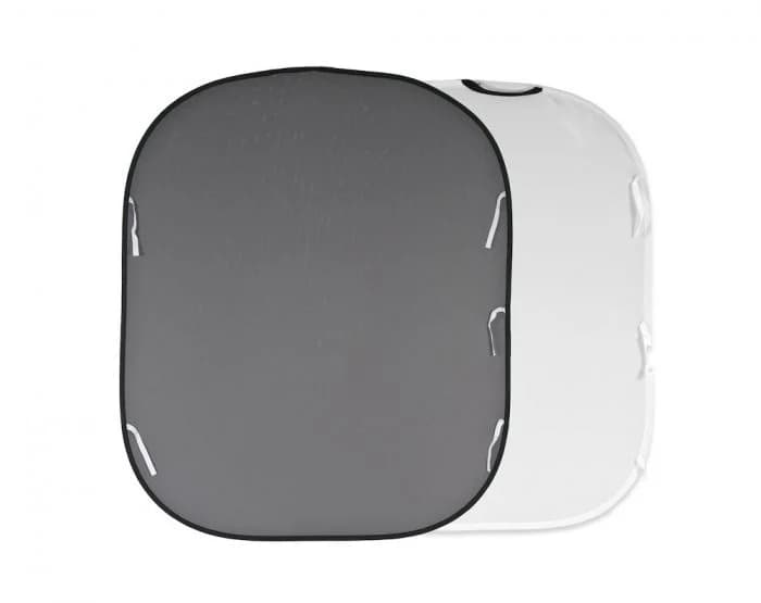 Manfrotto Collapsible reversible background (5'x6' White/Mid Gray)