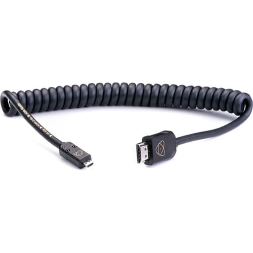 Atomos AtomFLEX HDMI to Micro-HDMI Coiled Cable (16” to 32") image 1