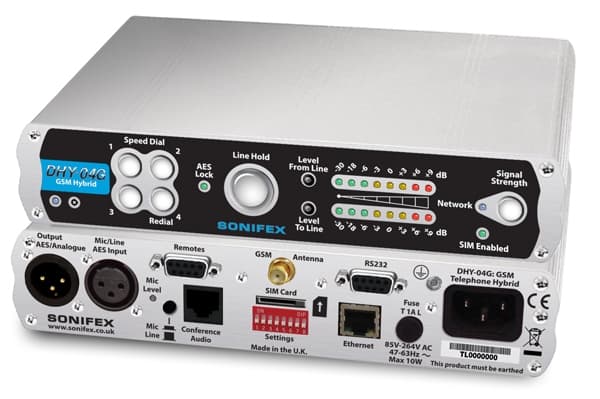 SONIFEX Single Automatic GSM Hybrid, AES/EBU & Analogue I/O With Ethernet image 1
