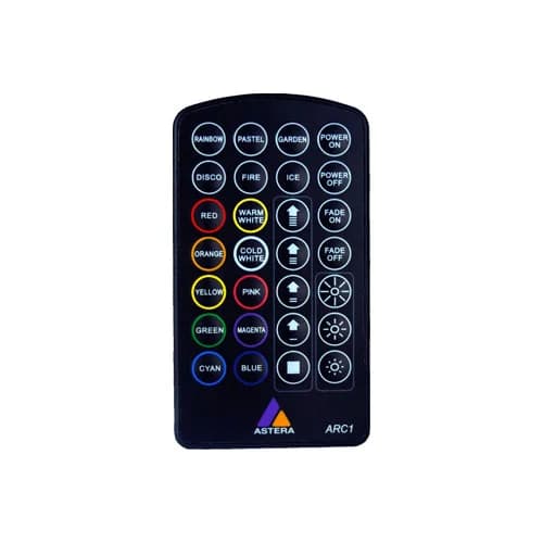 Astera Infrared remote control. 28 buttons for pre-defined programs image 1