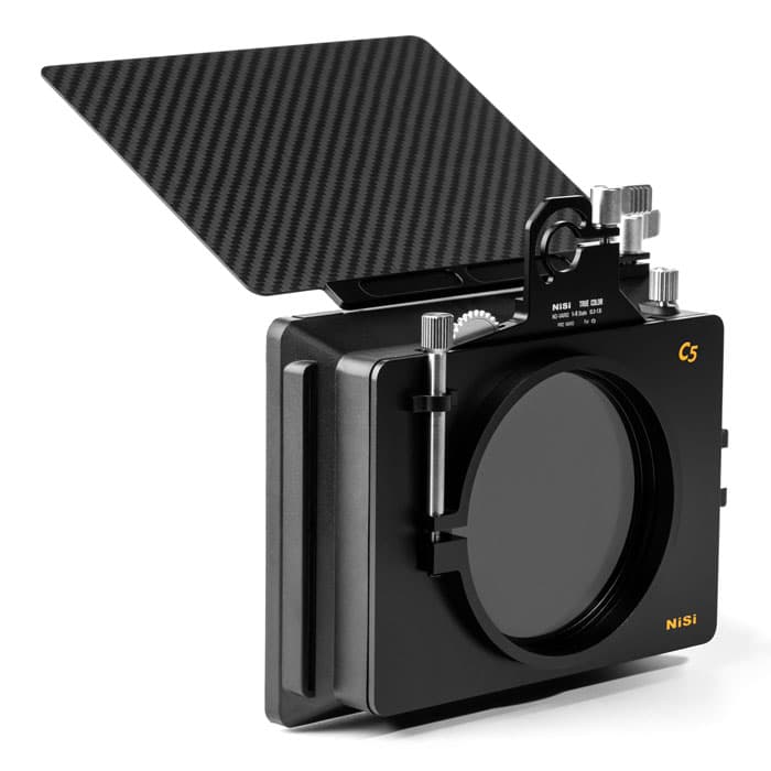 NiSi Cinema C5 Matte Box Cinema Kit supports 4 x 4" and 4 x 5.6" Filters