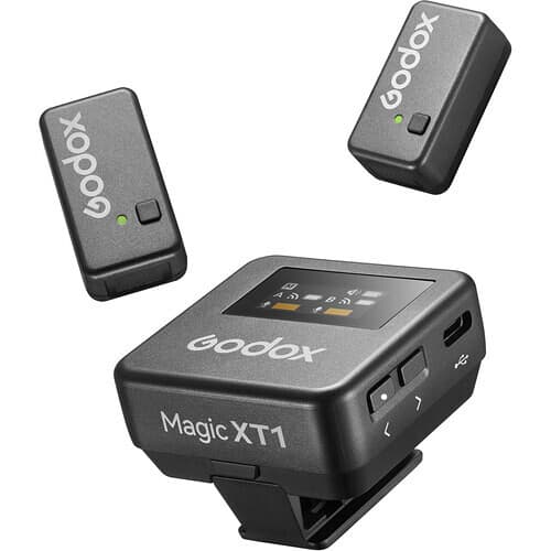 Godox Magic XT1 2.4GHz Wireless Dual Microphone System with Type-C Adapter image 1
