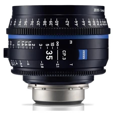 Zeiss CP.3 35mm T2.1 Compact Prime Lens (PL Mount, Meters) image 1