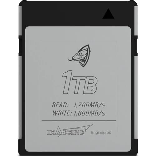 Exascend Archon CFexpress Type B Card 1TB/ Read: 1700 MB/s, Write: 1600 MB/s (Red V-Raptor) image 1