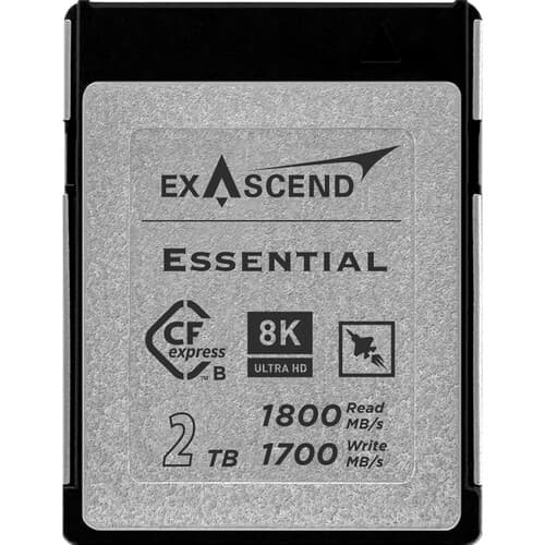 Exascend Essential CFexpress Type B Card 2TB/ Read: 1800 MB/s, Write: 1700 MB/s image 1