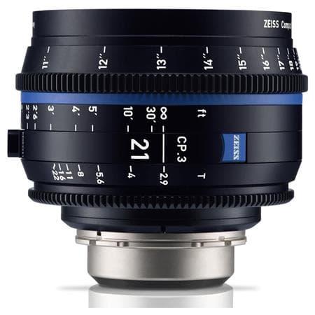 Zeiss CP.3 21mm T2.9 Compact Prime Lens (PL Mount, Meters) image 1